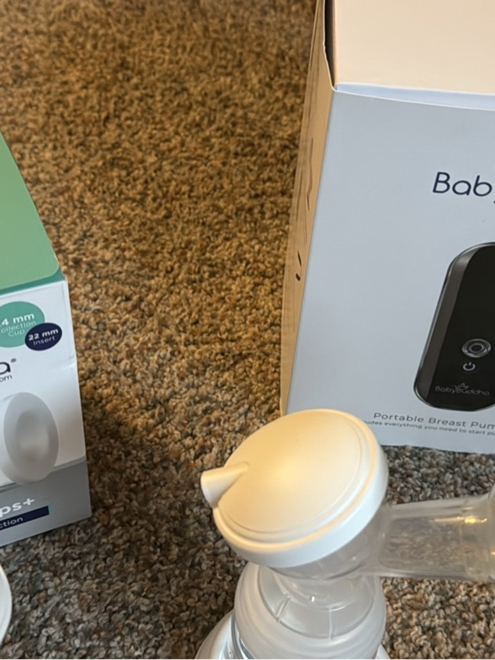 BabyBuddha portable breast pump with wearable cups